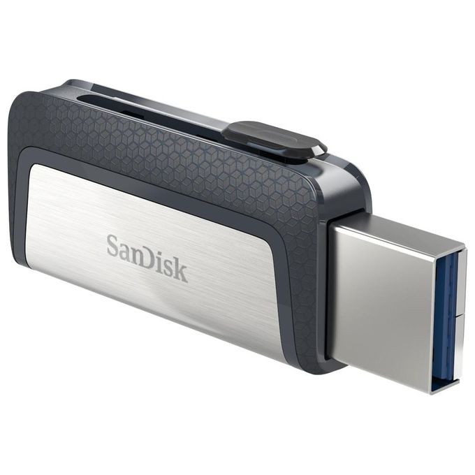 Sandisk Ultra Dual Usb Drive Type-C 64Gb Usb 3.1 Type C Nero-Argento