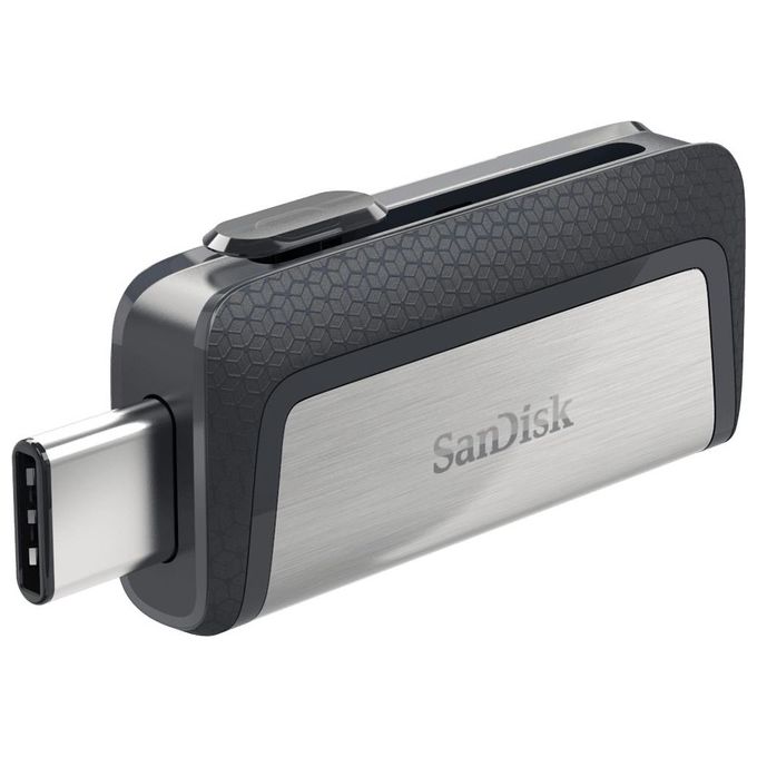 Sandisk Ultra Dual USB Drive Type-C 32 GB, USB 3.1 Type C, Nero-Argento