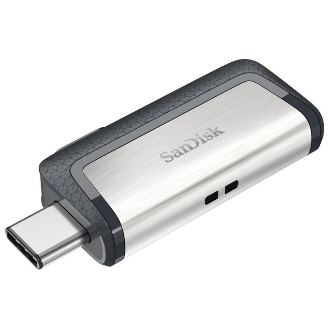SanDisk SDDDC2-128G-G46 Ultra Dual Drive USB Type-C 128GB USB 3.2 Gen 1 fino a 150 MB-s colore Nero Argento