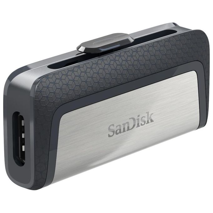 Sandisk Ultra Dual USB Drive Type-C 32 GB, USB 3.1 Type C, Nero-Argento
