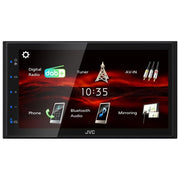 JVC KW-M180DBT Ricevitore Multimediale Auto con Bluetooth DAB+ Display 6.8'' Touch Capacitivo 180 W colore Nero
