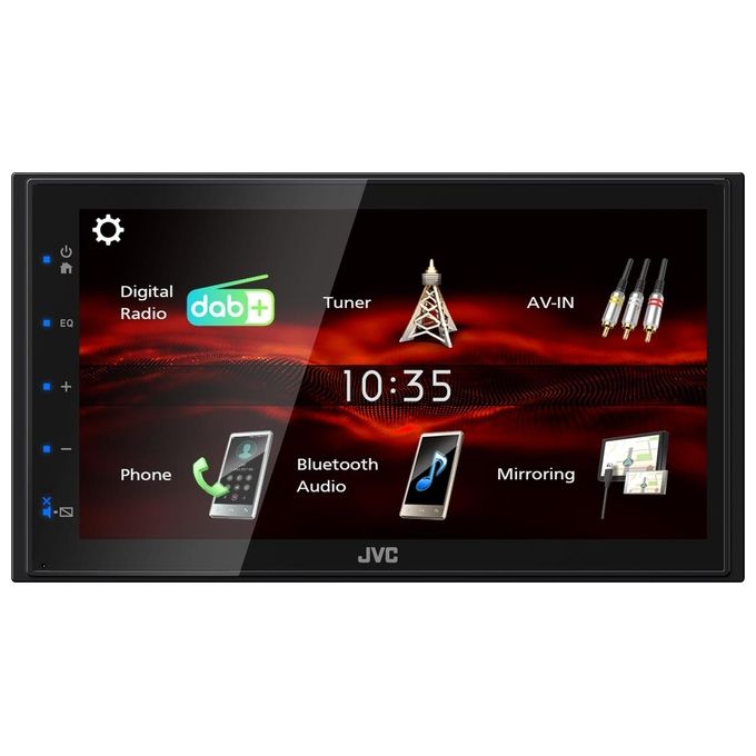 JVC KW-M180DBT Ricevitore Multimediale Auto con Bluetooth DAB+ Display 6.8'' Touch Capacitivo 180 W colore Nero