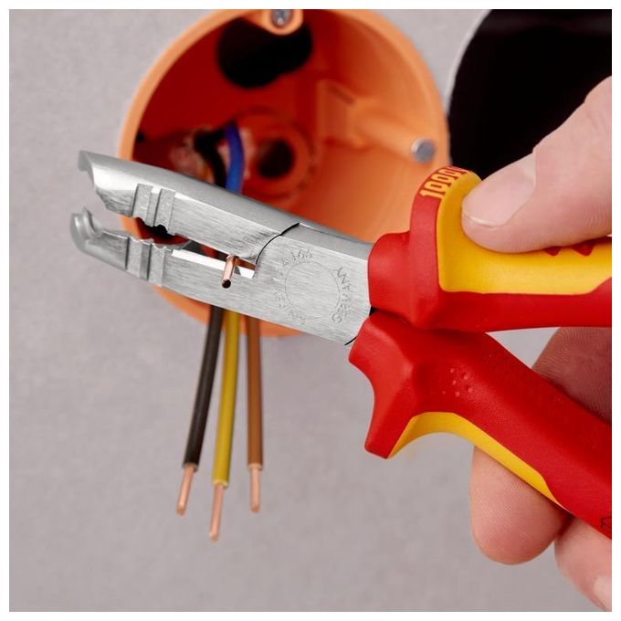 Knipex Pinza Spellacavi Rosso-Giallo