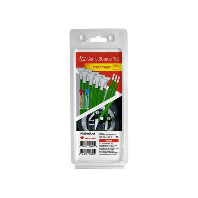 Visible Dust 0764210333289 EZ Corner2Corner Kit di pulizia per sensori 1.6x extra strength 14 pezzi colore Nero