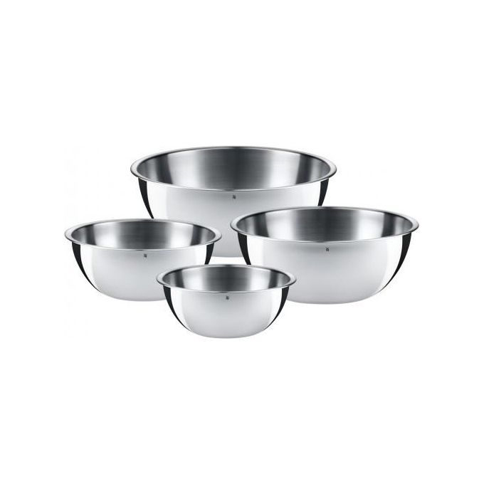 WMF Set 4 Ciotole da Cucina in Acciaio Inox 18-10 Cromargan