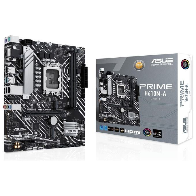 ASUS 90MB1G20-M0EAYC PRIME Scheda Madre Intel H610 LGA 1700 DDR5 2x DIMM M.2 Micro ATX colore Nero