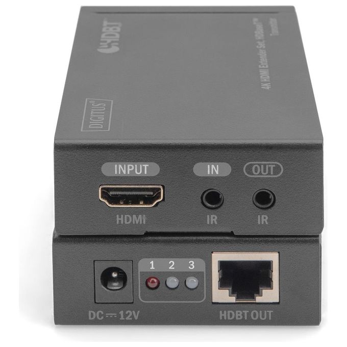 Digitus Estensore Hdmi 4K Tramite Cavo di rRte Hd Baset Ricevitore e Trasmettitore