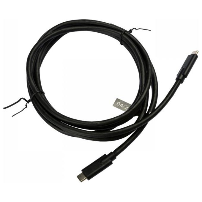 V7 V7UCC-2M-BLK-1E Cavo Usb Nero da Usb-C Maschio a Usb-C Maschio 2mt