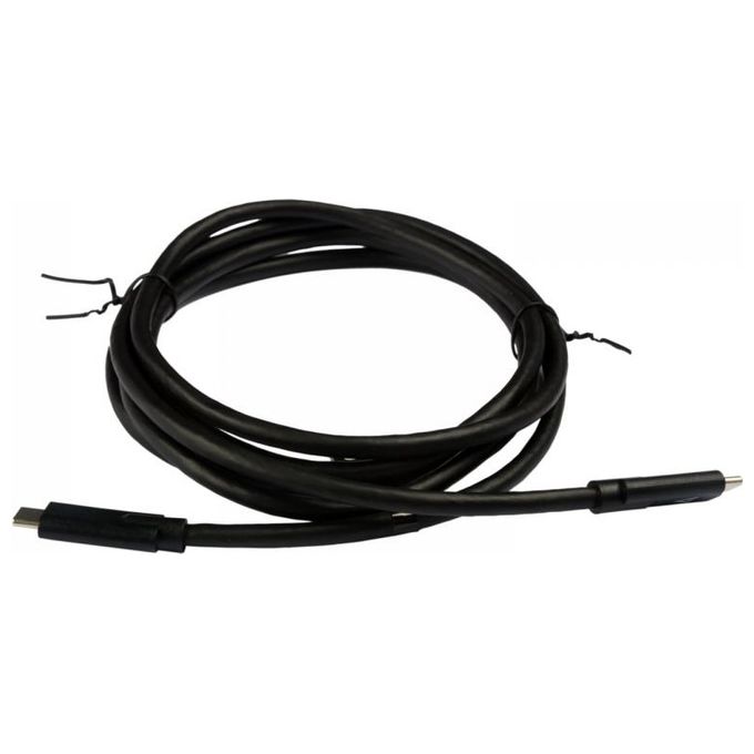 V7 V7UCC-2M-BLK-1E Cavo Usb Nero da Usb-C Maschio a Usb-C Maschio 2mt