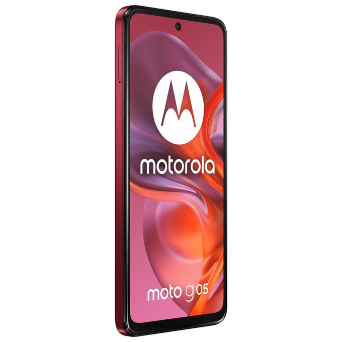 Motorola MOTO G05 Smartphone Dual SIM 6.67'' 4G 4GB 128GB Android 15 Fotocamera 50MP Batteria 5200mAh colore Rosso