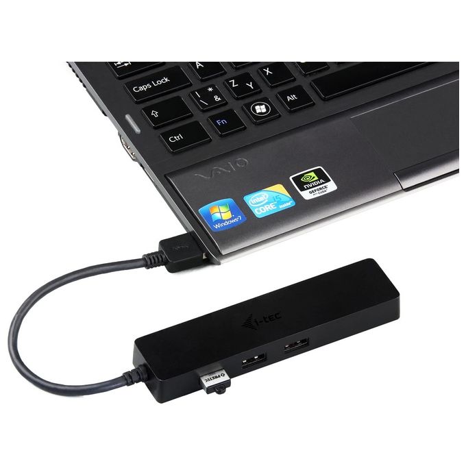 I-tec Advance U3GL3SLIM Hub di Interfaccia Usb 3.0 Type-A Nero