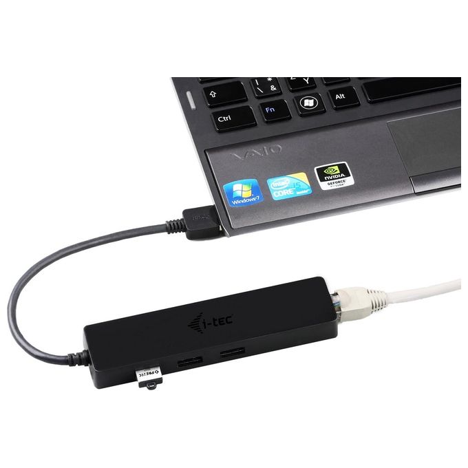 I-tec Advance U3GL3SLIM Hub di Interfaccia Usb 3.0 Type-A Nero