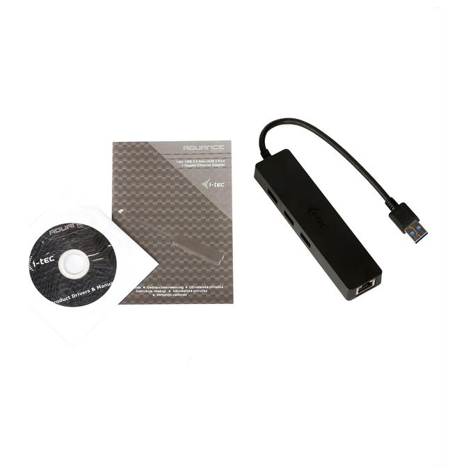 I-tec Advance U3GL3SLIM Hub di Interfaccia Usb 3.0 Type-A Nero