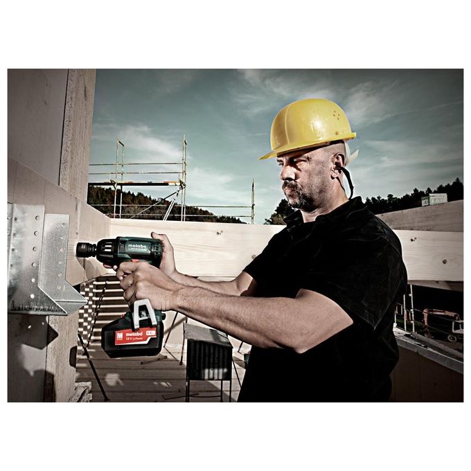 Metabo 602205840 SSW 18 LTX 400 BL Trapano Avvitatore Ad Impulsi A Batteria 18V 400 Nm 1-2'' Brushless con Valigetta Metaloc colore Nero