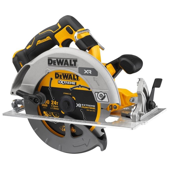 DEWALT DCS573NT-XJ Sega Circolare a Batteria 18V Brushless Diametro Lama 190 mm Profondita' di Taglio 67 mm Inclinazione 57° Luce LED Freno Elettronico colore Giallo-Nero