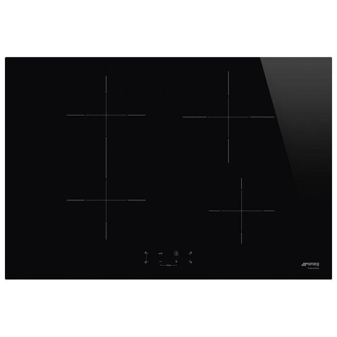 Smeg SI1B2742D Universal Piano cottura a induzione 75 cm 4 zone da incasso MultiZone booster touch colore Nero