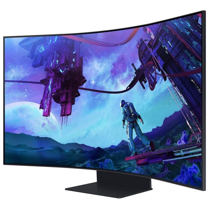 Samsung LS55CG970NUXEN Odyssey Ark 2ª Gen. Monitor Gaming Curvo 55'' UHD 4K 165Hz 1ms HDR10+ Quantum Mini LED colore Nero
