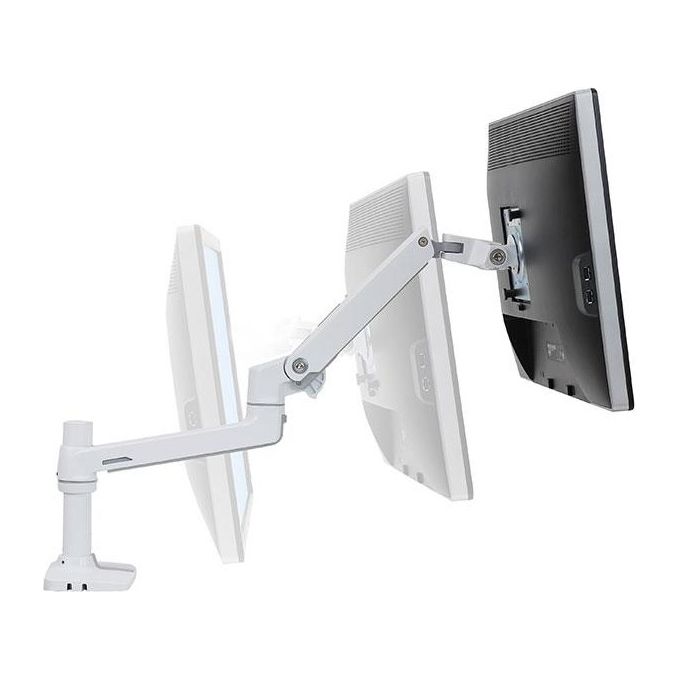 Ergotron LX Desk Monitor Arm KIT_ Montaggio per Display Lcd Dimensione Schermo fino a 34'' Alluminio Bianco