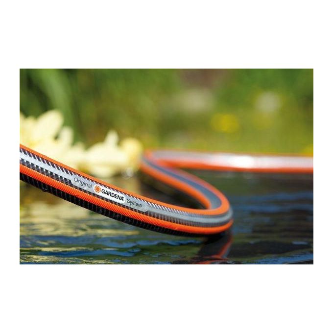 Gardena 18093-20 Tubo da giardino Premium SuperFLEX 20 m 13 mm resistente ai raggi UV e senza ftalati colore Grigio Arancione