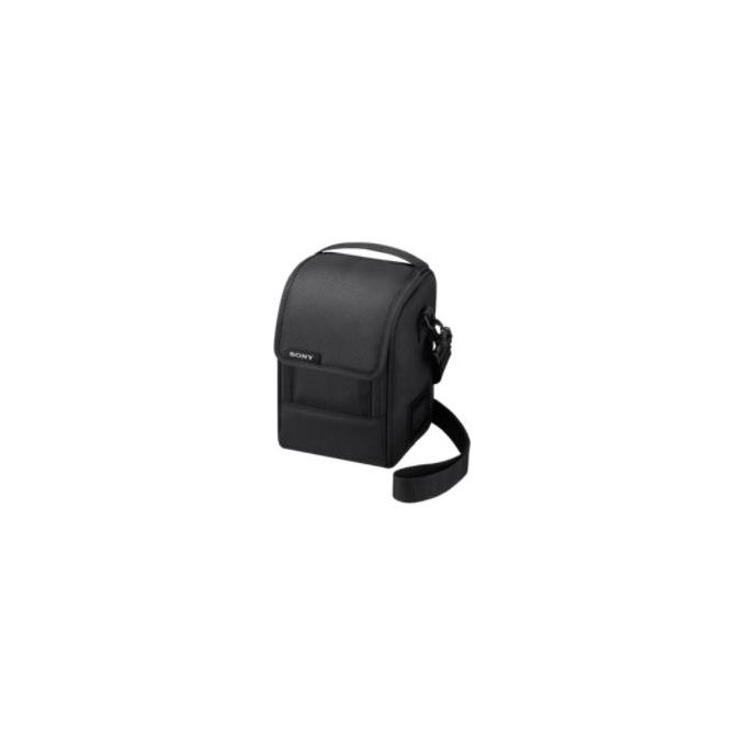 Sony LCS-FEA1 Custodia per Obiettivi Morbida 2 Scomparti Regolabili Materiale Oxford Tracolla Regolabile colore Nero