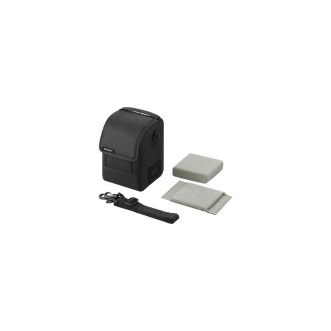 Sony LCS-FEA1 Custodia per Obiettivi Morbida 2 Scomparti Regolabili Materiale Oxford Tracolla Regolabile colore Nero