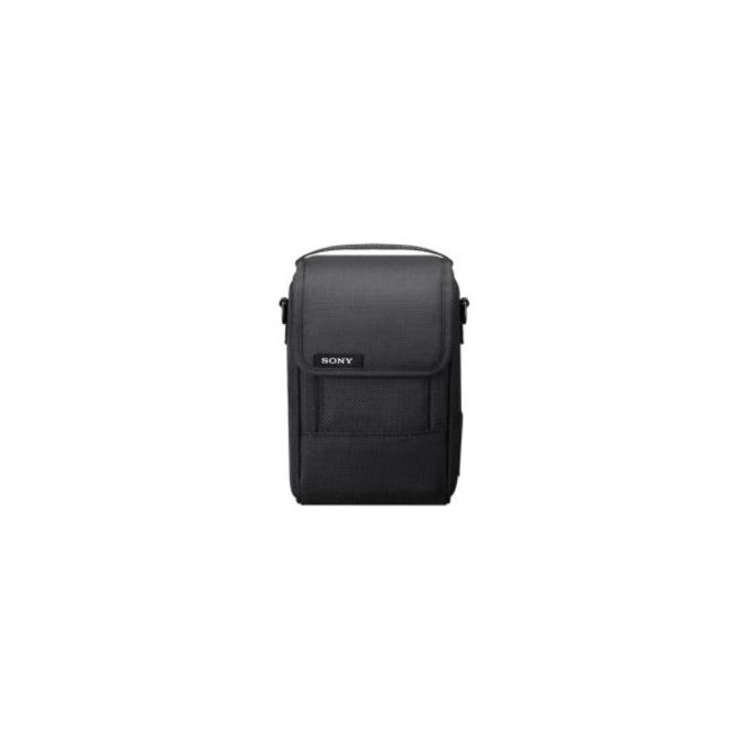 Sony LCS-FEA1 Custodia per Obiettivi Morbida 2 Scomparti Regolabili Materiale Oxford Tracolla Regolabile colore Nero