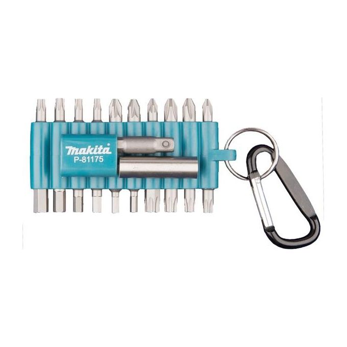 Makita P-81175 Bit Set 22 Pezzi con Moschettone