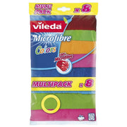 Vileda Microfibre Colors Panni in Microfibra 8 Pezzi