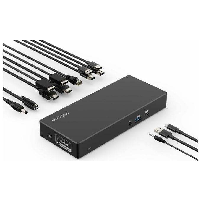 Kensington K33603EU SD4781P EQ Docking station Doppio 4K USB-C e USB-A 2 display 4K a 60 Hz 10 Gbps 100 W Power Delivery colore Nero