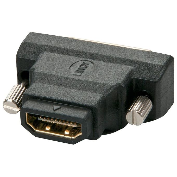 Lindy Adattatore HDMI Femmina a DVI-D Maschio Connettore digitale DVI-D Maschio a HDMI Tipo A 19 Pin