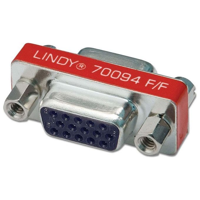 LINDY Mini-Adattatore 15 Poli Hd F-F per Connessioni Video di Qualita' Superiore