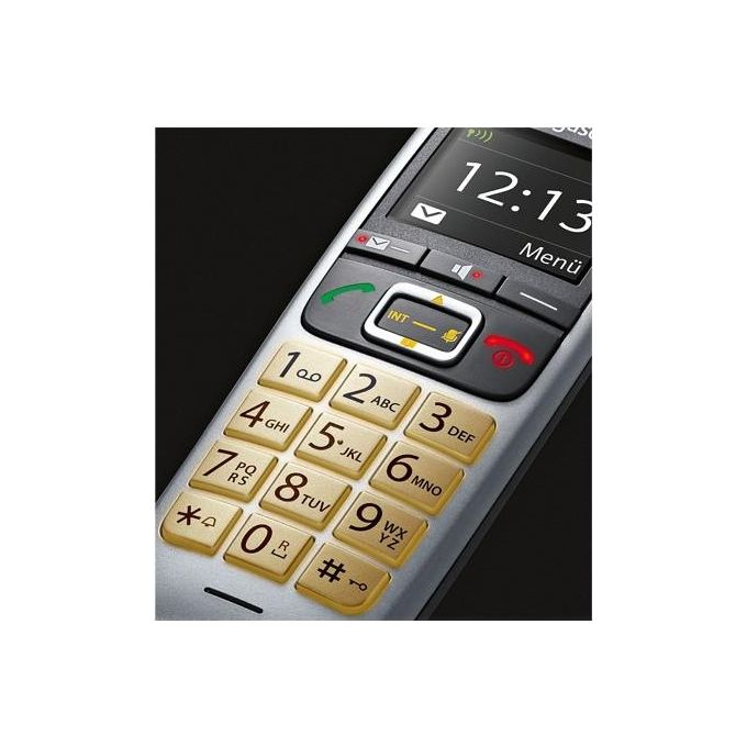 Gigaset S30852-H3051-B104 COMFORT 550HX Telefono analogico-DECT con vivavoce Identificatore di chiamata Display TFT 2.2'' colore Nero