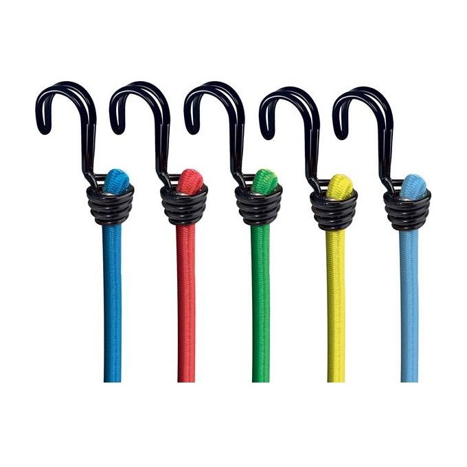 Master Lock 3043EURDAT Cavi Elastici con Ganci Invertito per Giardino 10 Pezzi