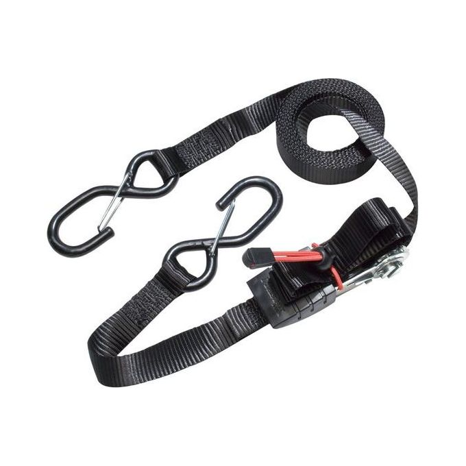 Master Lock 3109EURDAT Cinghia di Fissaggio con Moschettone Nero 5mt