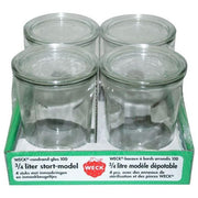 Weck Vasetto in Vetro 0.75 Litri Confezione 4 Pezzi