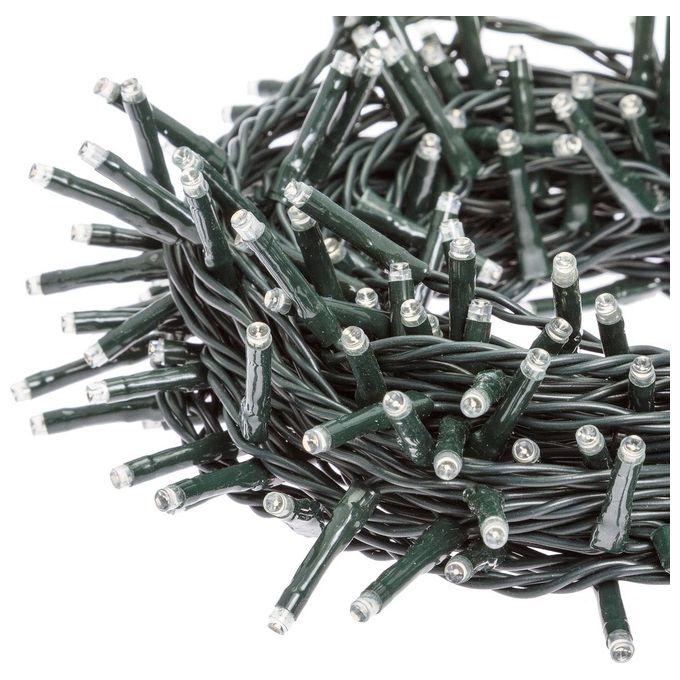 Lotti TLG750 Catena Luminosa 53 m 750 LED Bianco Caldo Cavo Verde Controller Memory colore Bianco