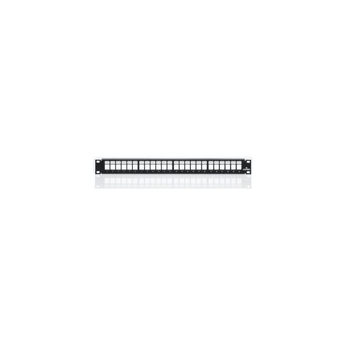 Leviton 49255-H24 Pannello Patch Panel 1U 24 Porte RJ45 Modulare Non Schermato Rack 19'' colore Nero