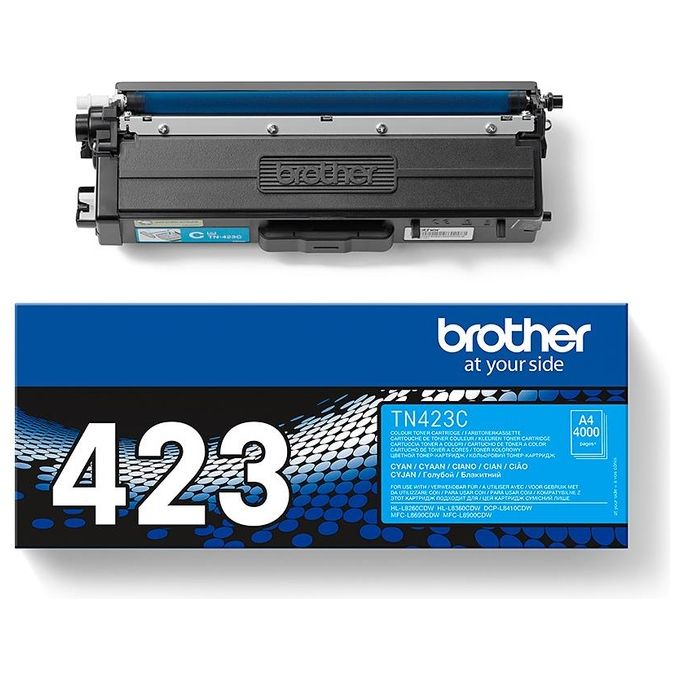 Brother TN423C Toner Ciano 4.000pg per Hl-l8260cdw-l8360cdw-dcp-l8410cdw MFC-l8690cdw-l8900cdw
