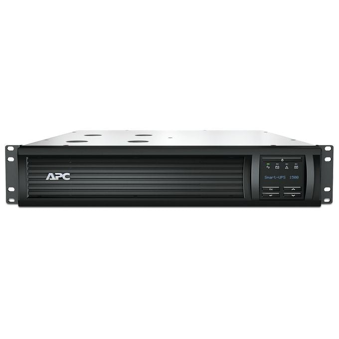 APC SMT1500RMI2UC Smart-UPS 1500VA LCD RM UPS montabile in rack 220-230-240 V c.a. V 1 kW 1500 VA Ethernet 10-100, RS-232, USB connettori di uscita 4 2U nero con APC SmartConnect