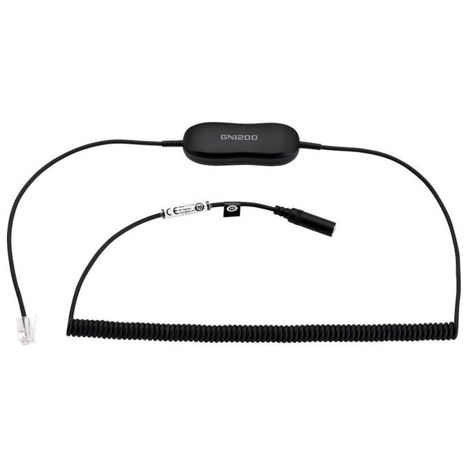 Cavo per Jabra EVOLVE RJ9 - 3,5 mm convertitore jack cable 2M