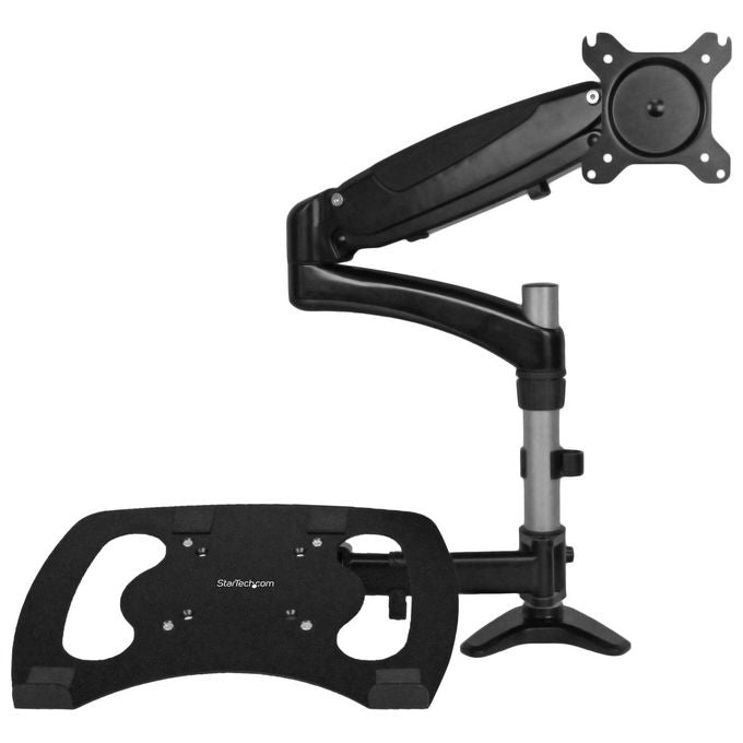 Startech Supporto per singolo Monitor con base per portatile ad altezza regolabile One Touch