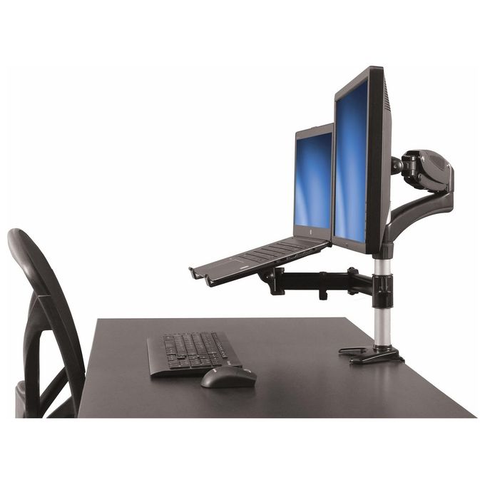 Startech Supporto per singolo Monitor con base per portatile ad altezza regolabile One Touch