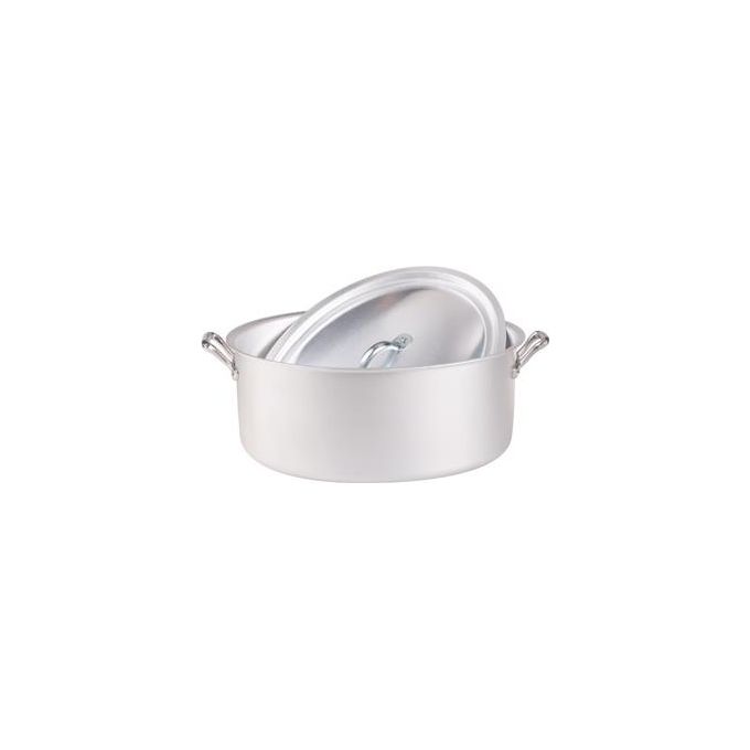 Agnelli Casseruola Ovale in Alluminio con Coperchio 30cm