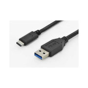 Digitus AK-300136-010-S Cavo USB-C USB 3.2 Gen 1 da USB-A a USB-C Maschio Maschio 5 Gbps 3A 1 m colore Nero