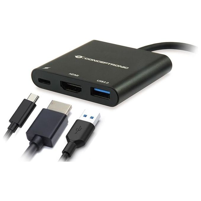 Conceptronic DONN01B Adattatore Usb-c 3.1 a hdmi