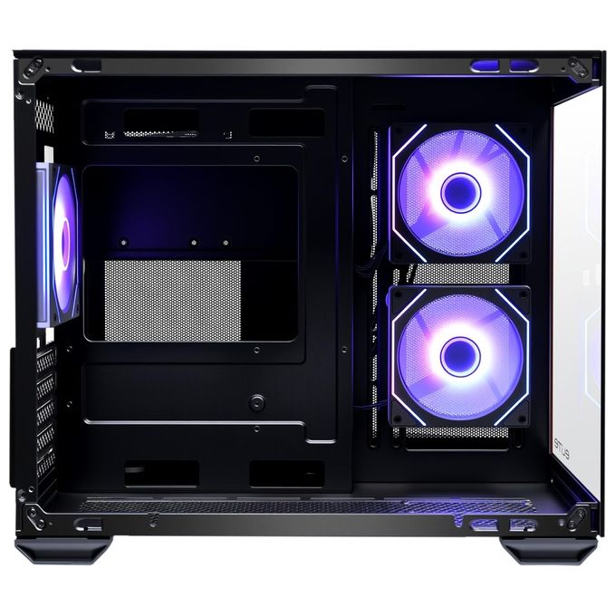 Cooler Master E481-KHNN-S00 Elite 481 Wood Case Mini Tower mATX ITX con 3 Ventole 120mm ARGB USB-C Vetro Temperato colore Nero