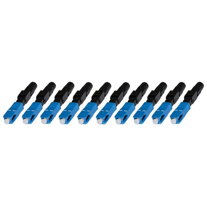 Link confezione 10 connettori fibra ottica sc singlemode assemblaggio veloce
