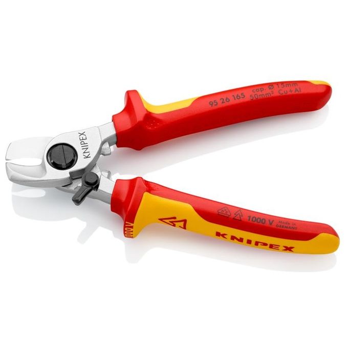 Knipex Cesoia per Cavi con Molla di Apertura Isolamento 165mm
