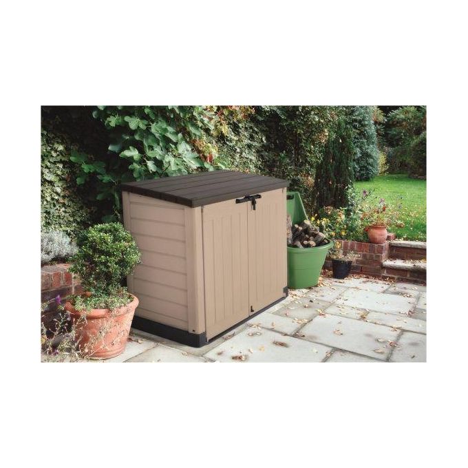 Keter Box Portattrezzi da esterno Store It Out Max in resina 145,5x82x125h - 1200 Lt Beige