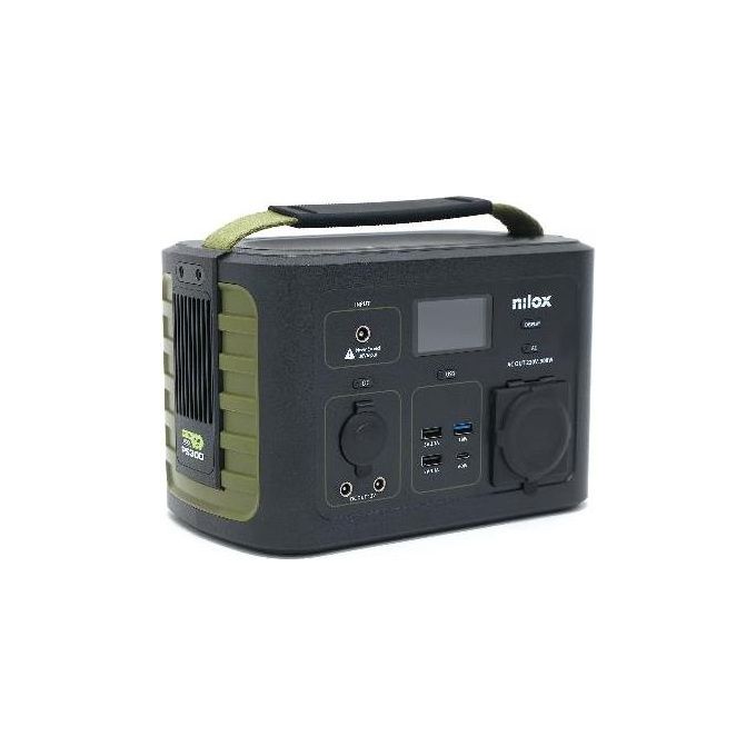 Nilox NXPS300WV1 Stazione di Alimentazione Portatile 281 Wh 300 W Onda Sinusoidale Pura colore Nero Verde